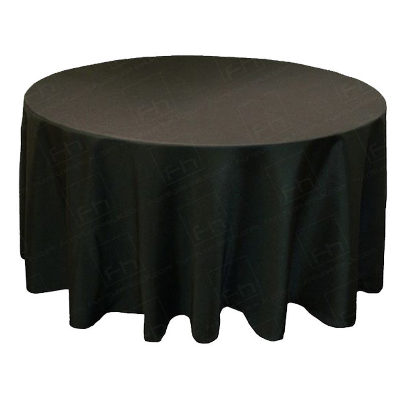 Black-120-Round-Table-Cloth