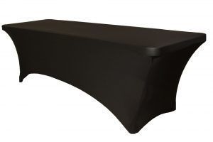 Black Spandex Table Covers