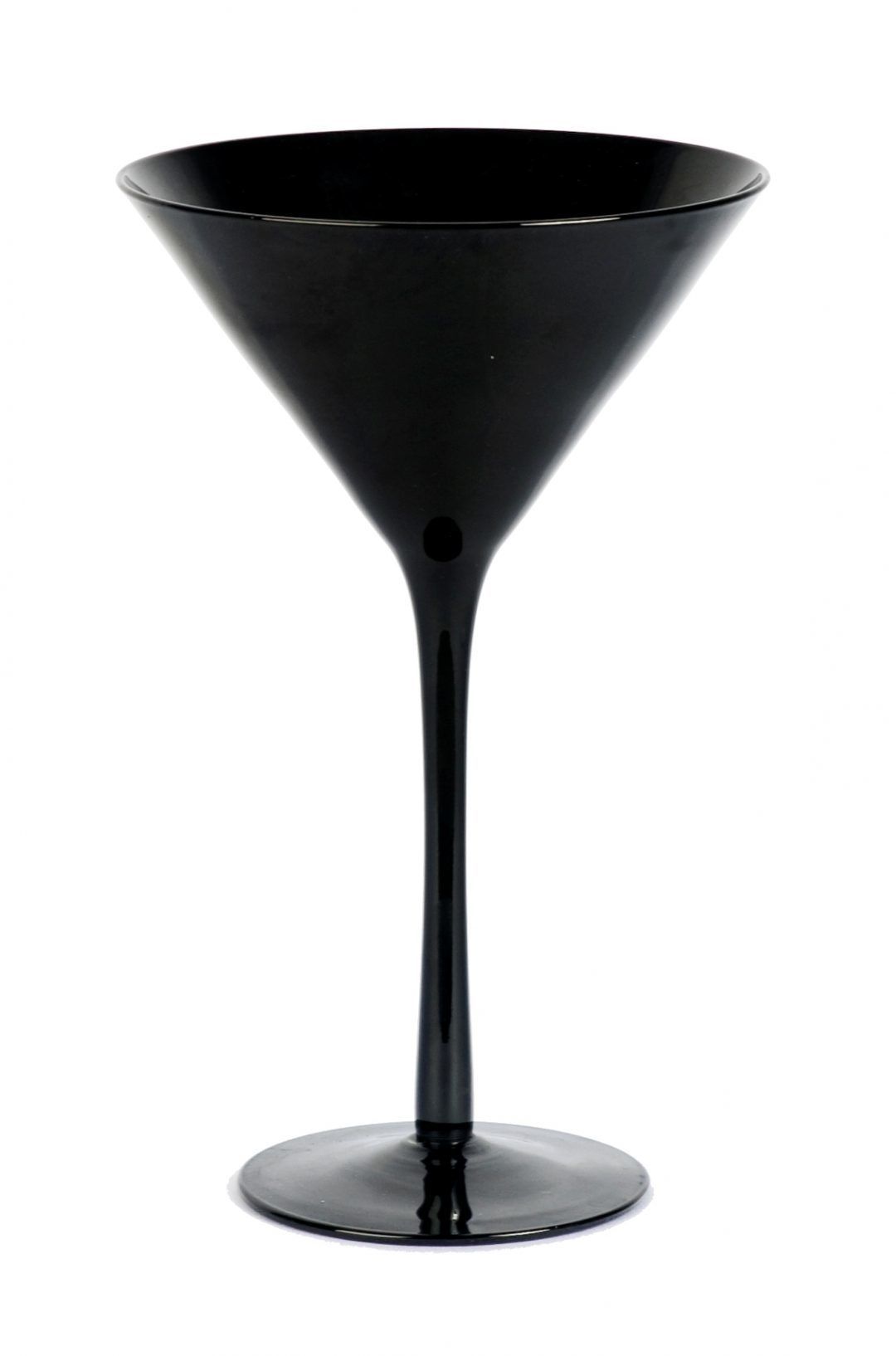 Black Martini Glass