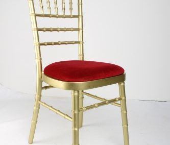 Chiavari Chair with Red Seat Pad