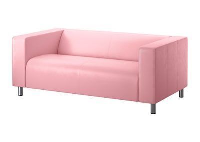 Pink Leather Sofa