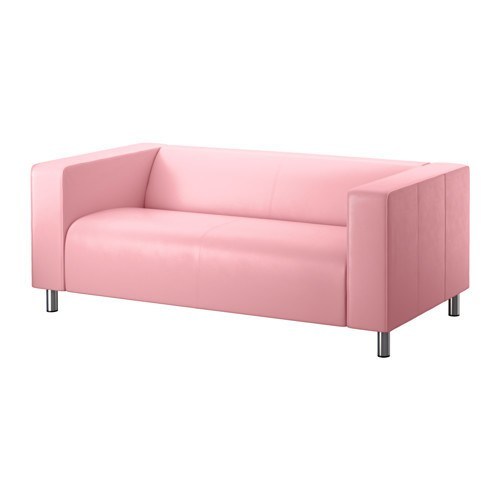 Pink-leather-sofa