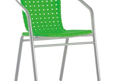 Aluminium green chair