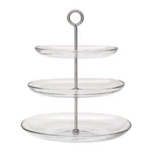 3-Tier-Oval-Glass-Afternoon Tea Stand