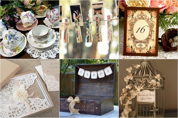 Creating a vintage-themed wedding