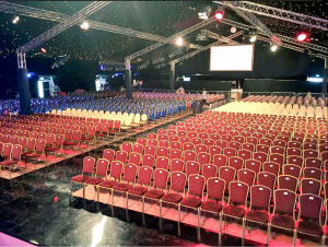 National Event Hire seating at Rose of Tralee festival 2016.
