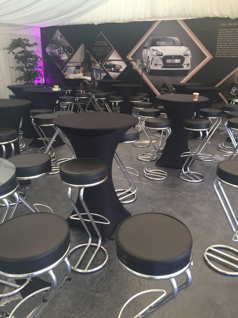 Pod tables and black lycras